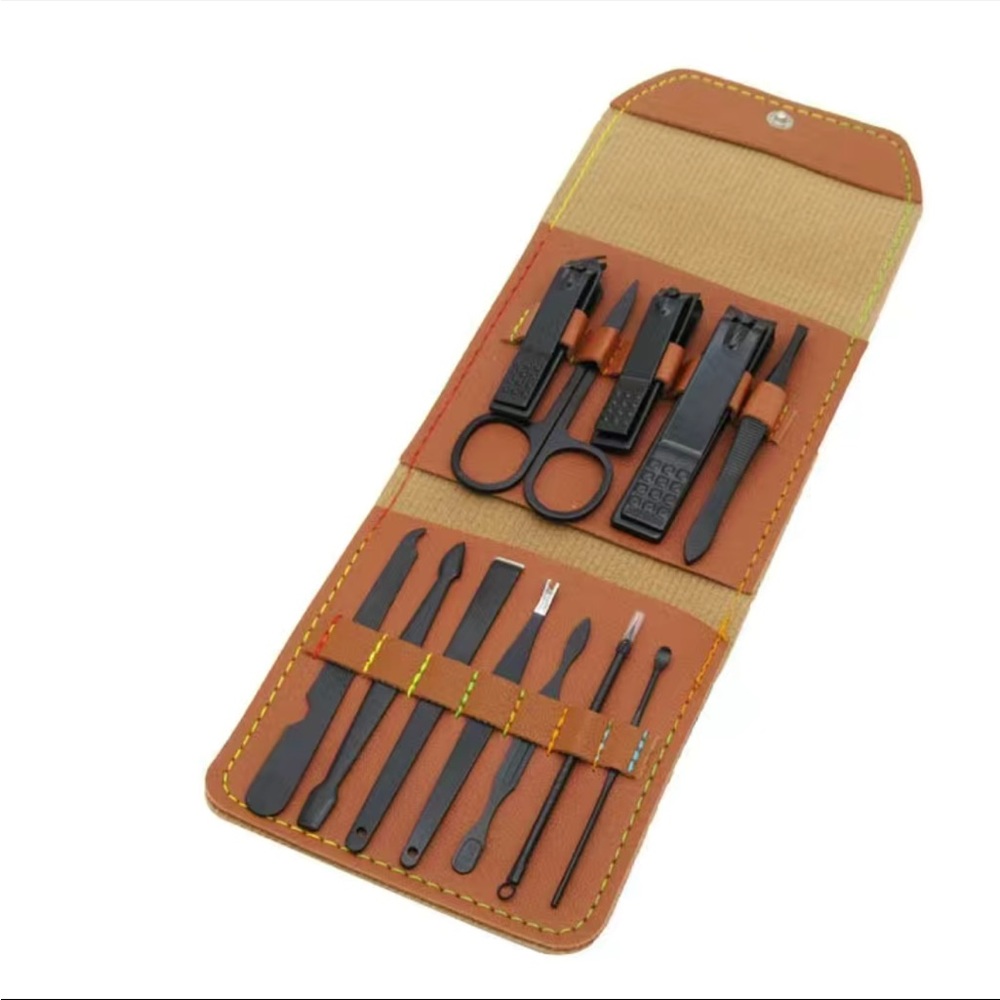 12 Piece Manicure Gift Set - Brown